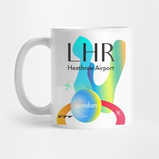 LHR Heathrow airport code London Mug